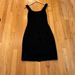 Ann Taylor Classic Black Mini Dress with criss Cross Straps